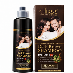 Chirs’s Professional Dark Brown Dye Hair Shampoo (3 in 1)
