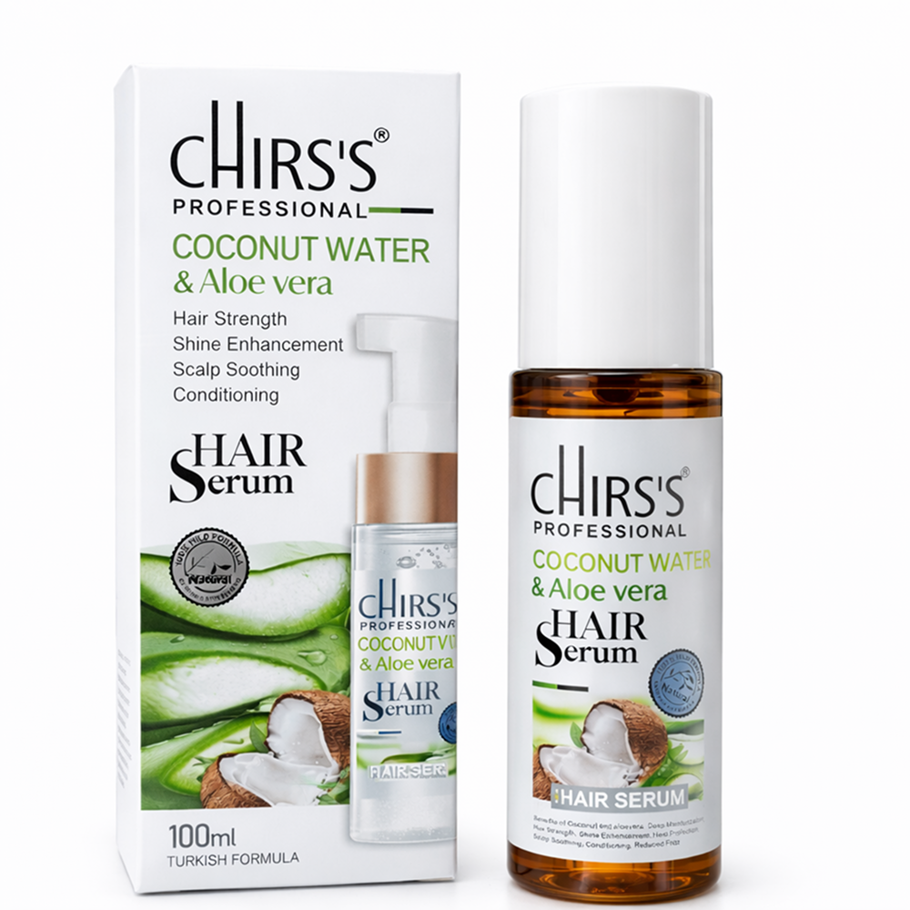 Chirs’s Professional Coconut Water & Aloe Vera Hair Serum (100ml)