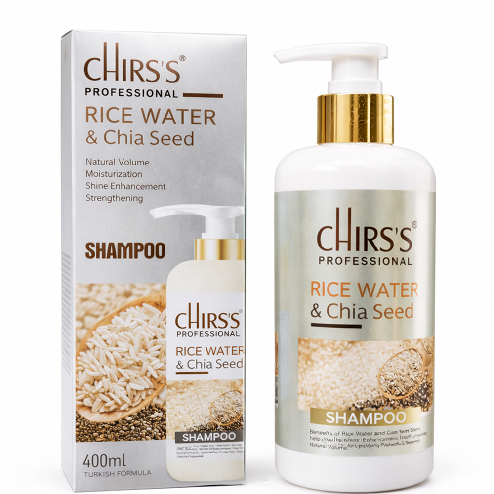 Chirs’s Professional Rice Water & Chia Seed Shampoo (400ml)